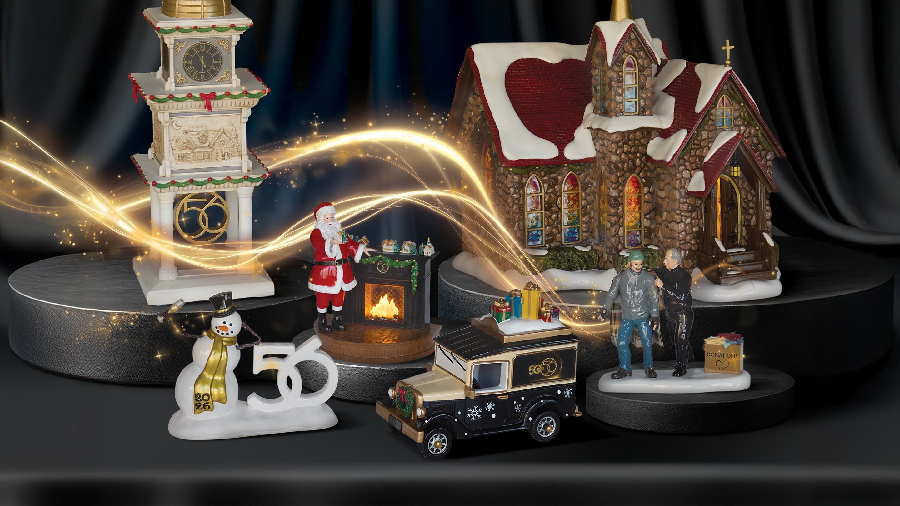 Limited Edition Village Collectibles - Department 56 50th Anniversary
