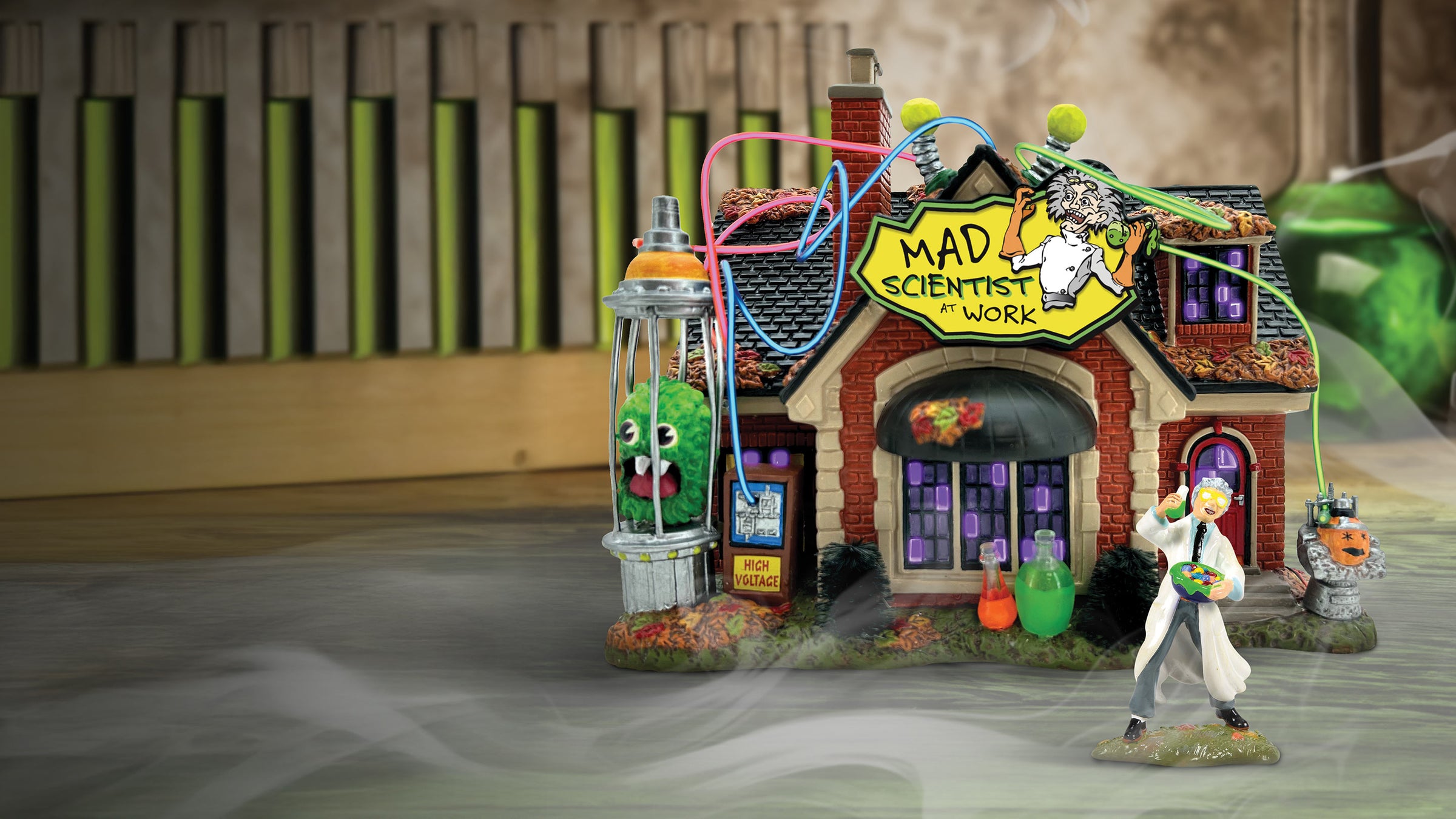 Snow Village Halloween Lit  House