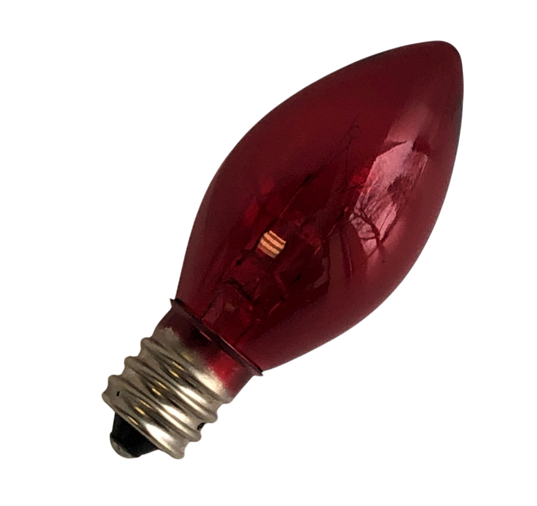 Red Translucent Bulb-120V