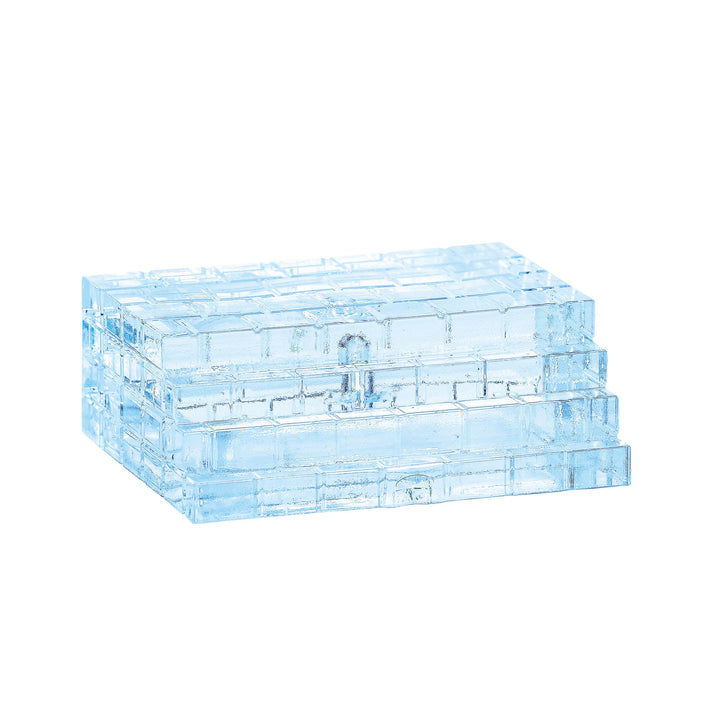 Lit Ice Castle Steps