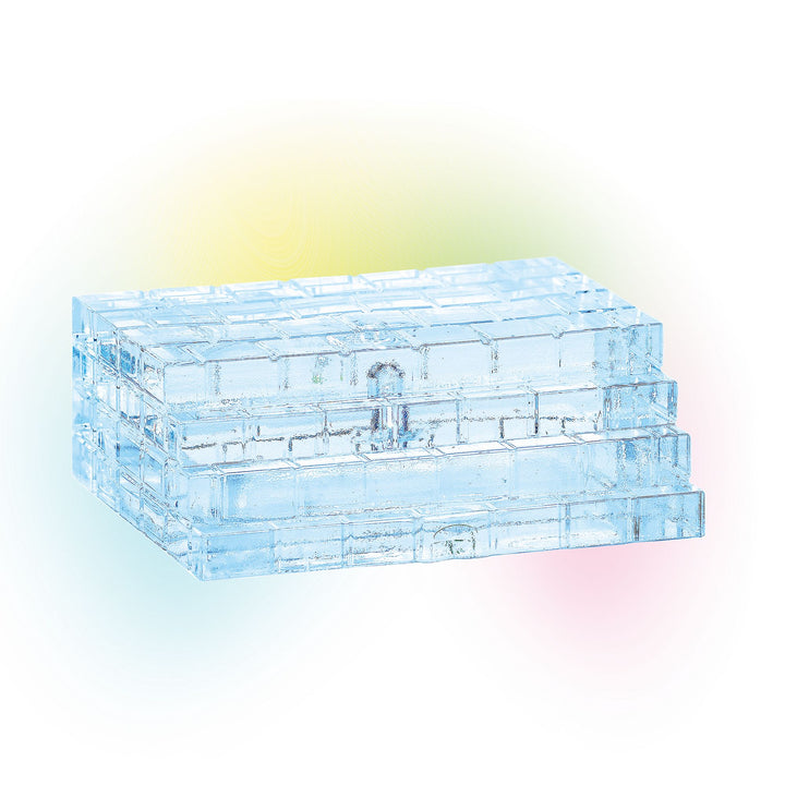 Lit Ice Castle Steps