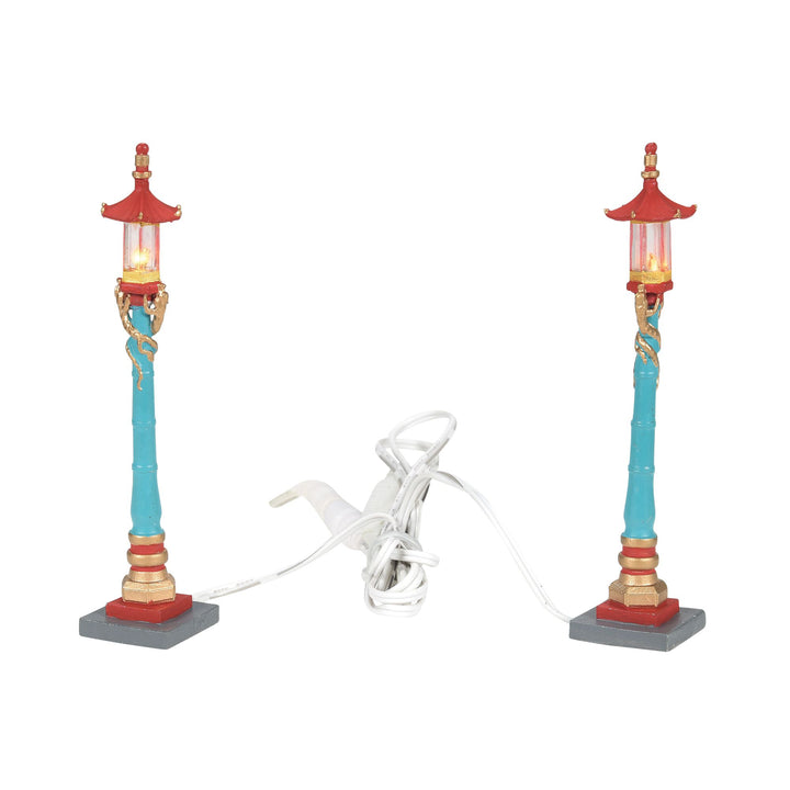 Chinatown Post Lamps S/2