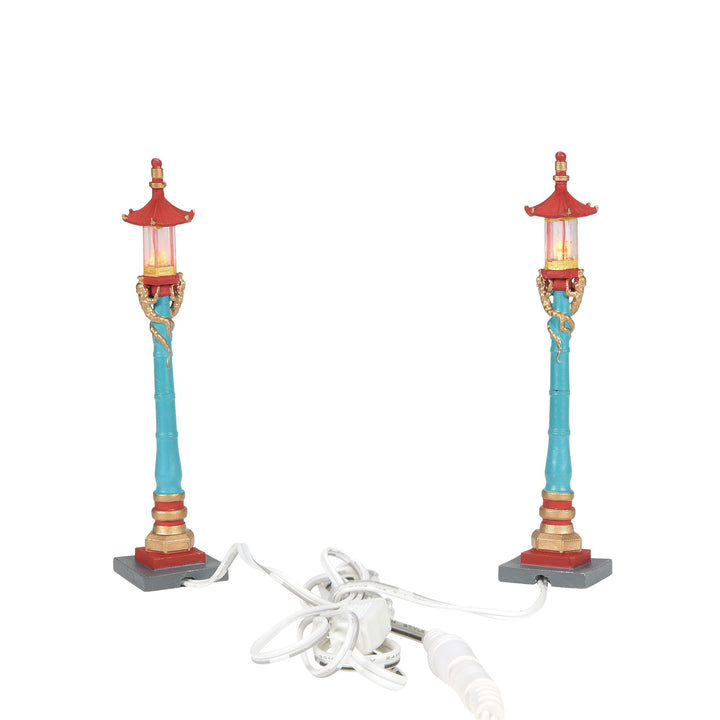 Chinatown Post Lamps S/2