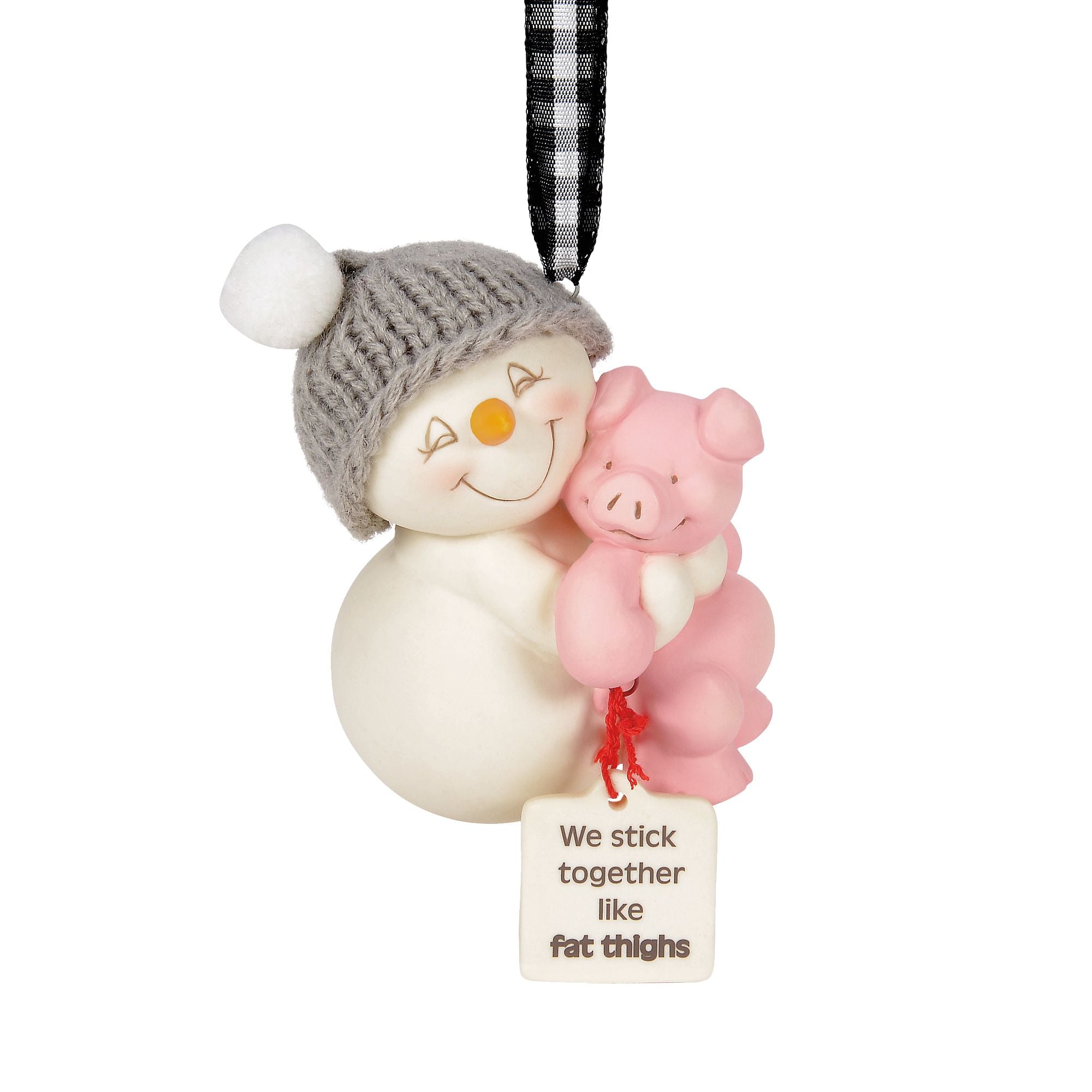 * vintage ornament SET ୨୧ 可愛い雪だるまさん ＆ ウサ Sticking Together ornament – Department 56