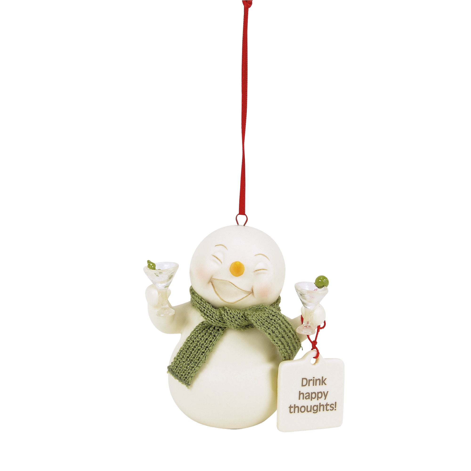 Drink Happy Thoughts ornament – Department 56