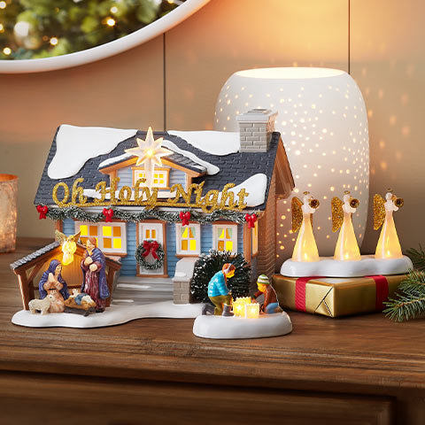 Christmas house with accessories