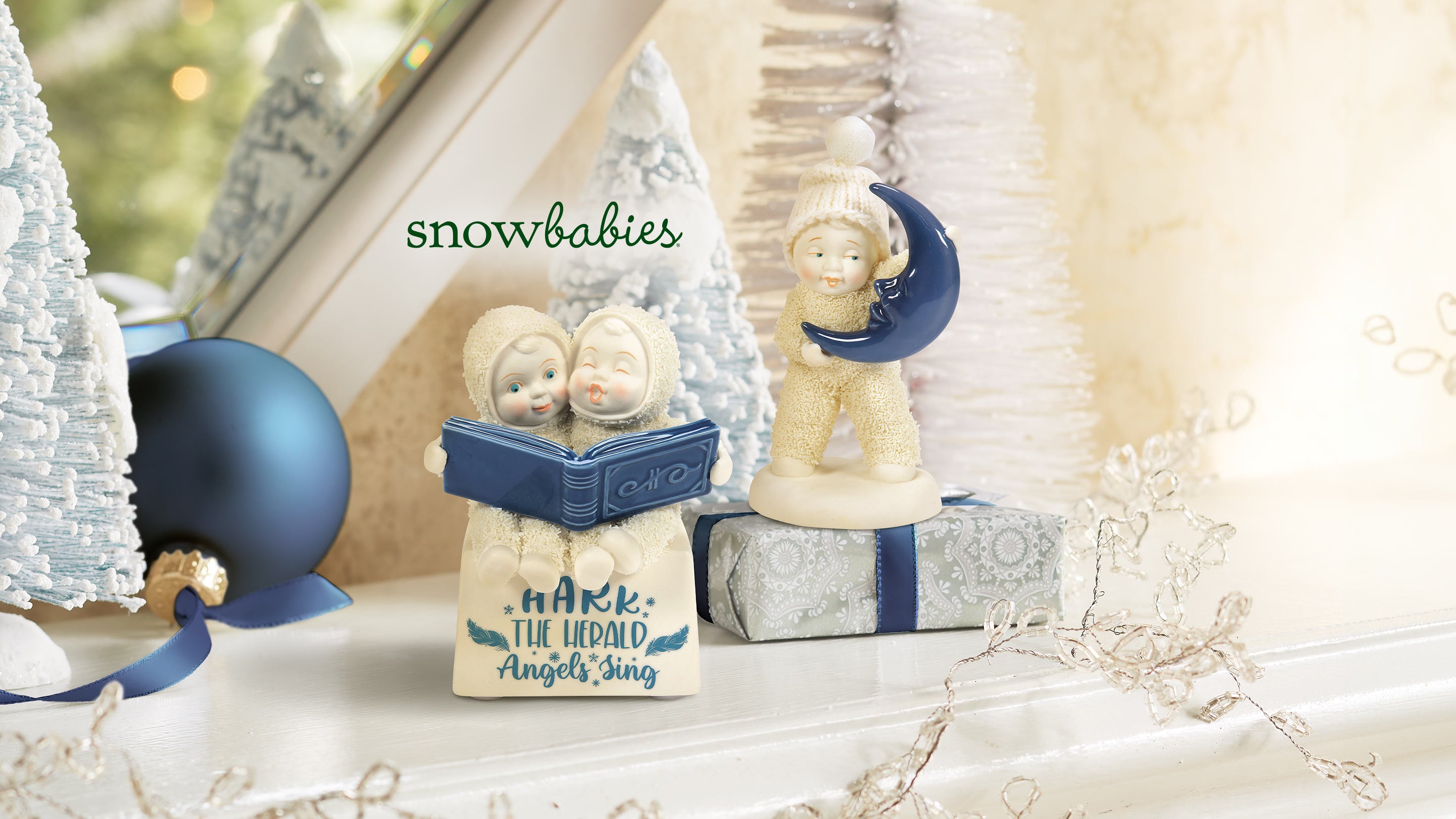 アメリカDEPARTMENT56 スノーベイビーズpセット Department 56 Snowbabies Midnight Clear Collection Figurines