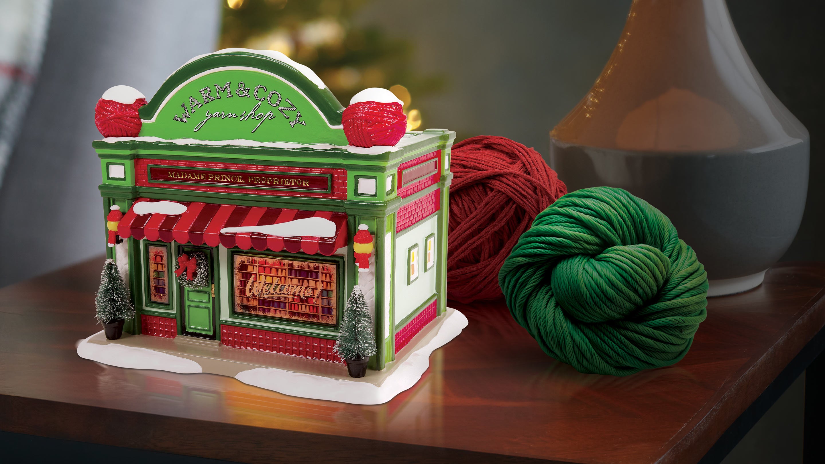 Warm and Cozy Lit Building