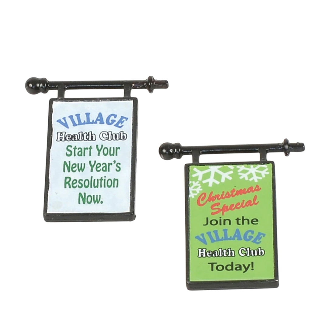 Village Health Club Sign- 2 sided