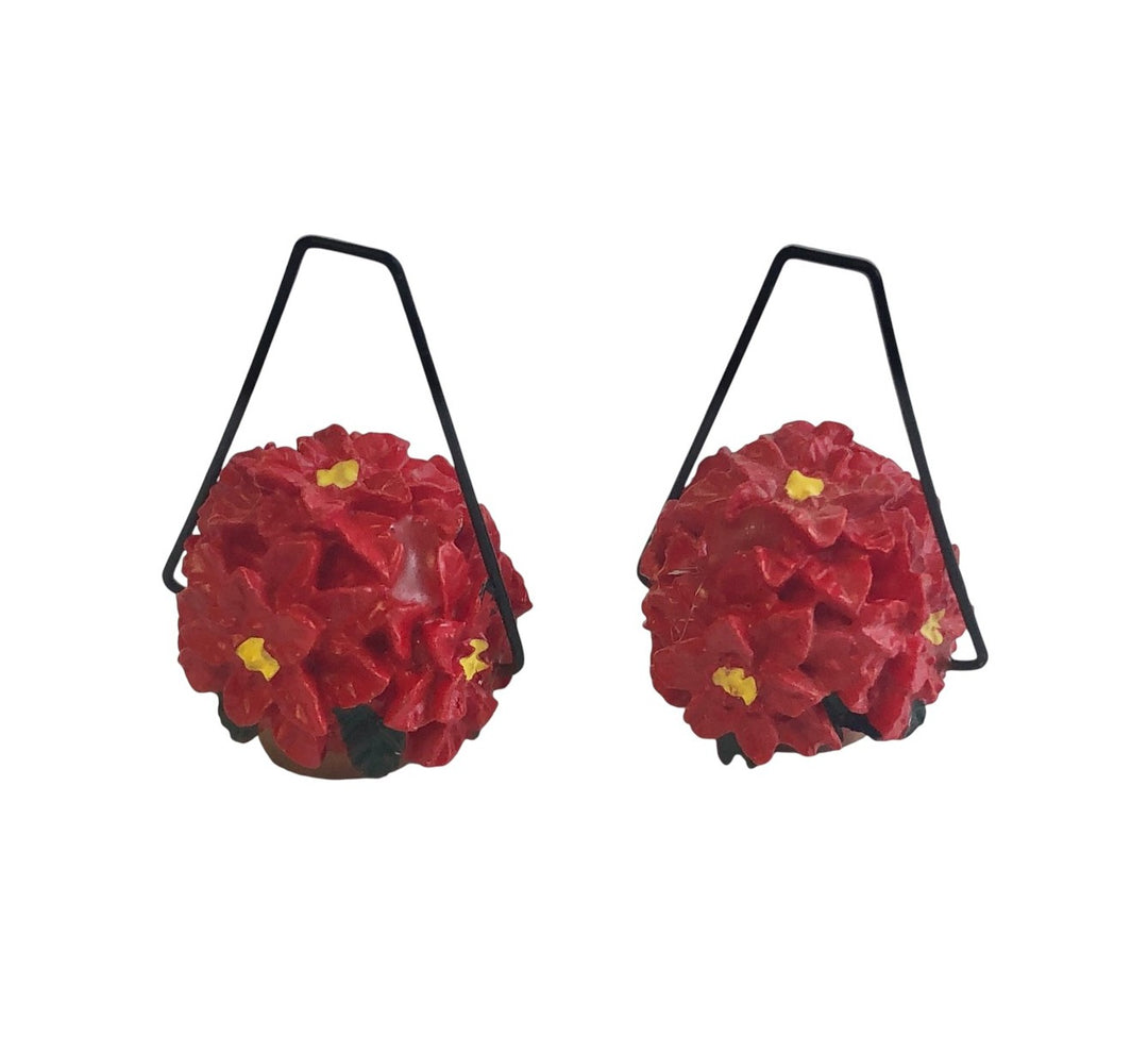 Poinsettia Baskets-Set of 2
