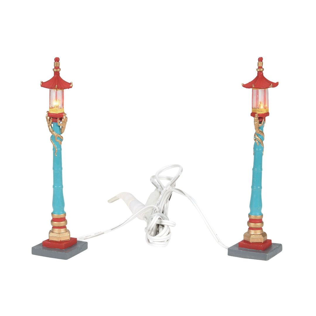 Chinatown Post Lamps S/2