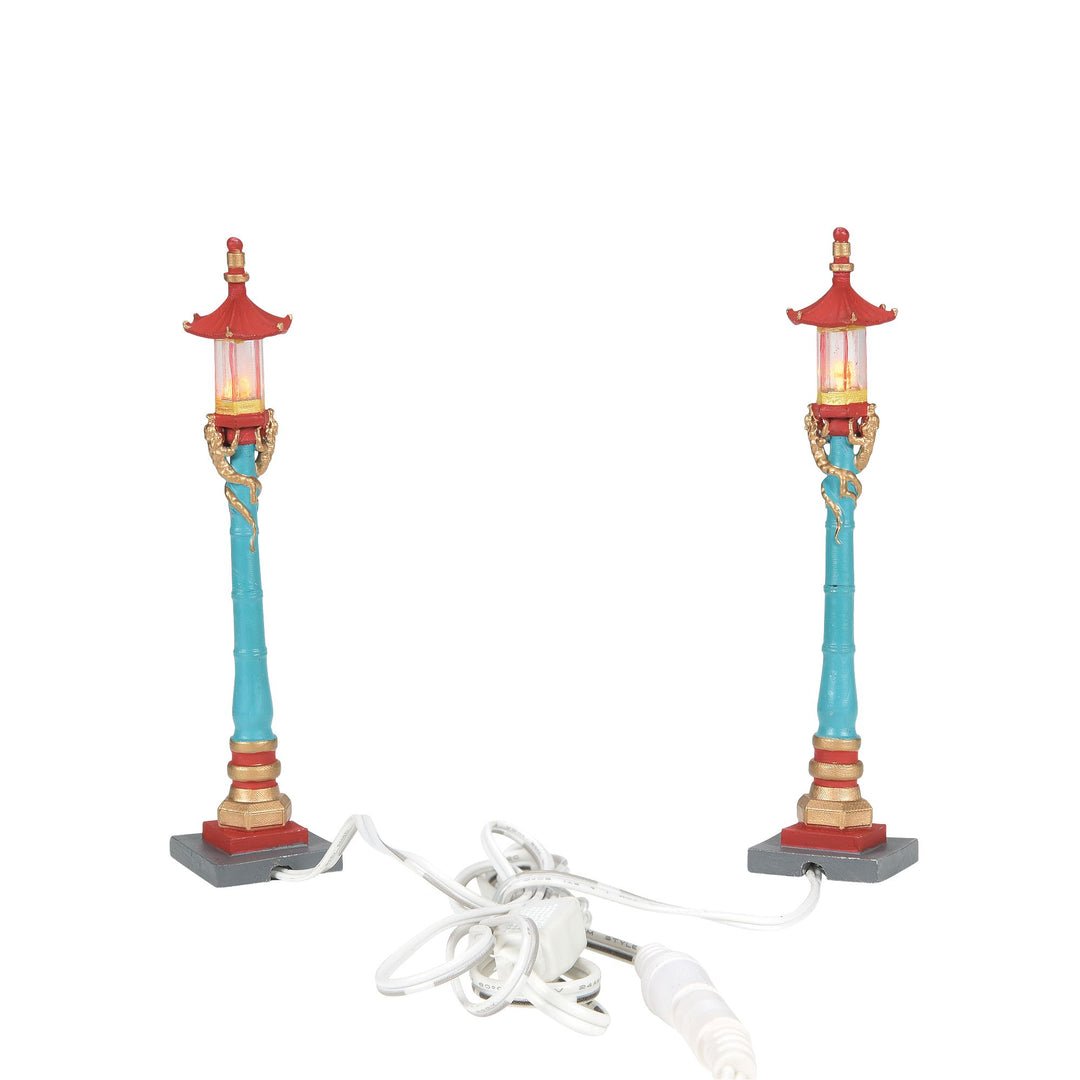 Chinatown Post Lamps S/2