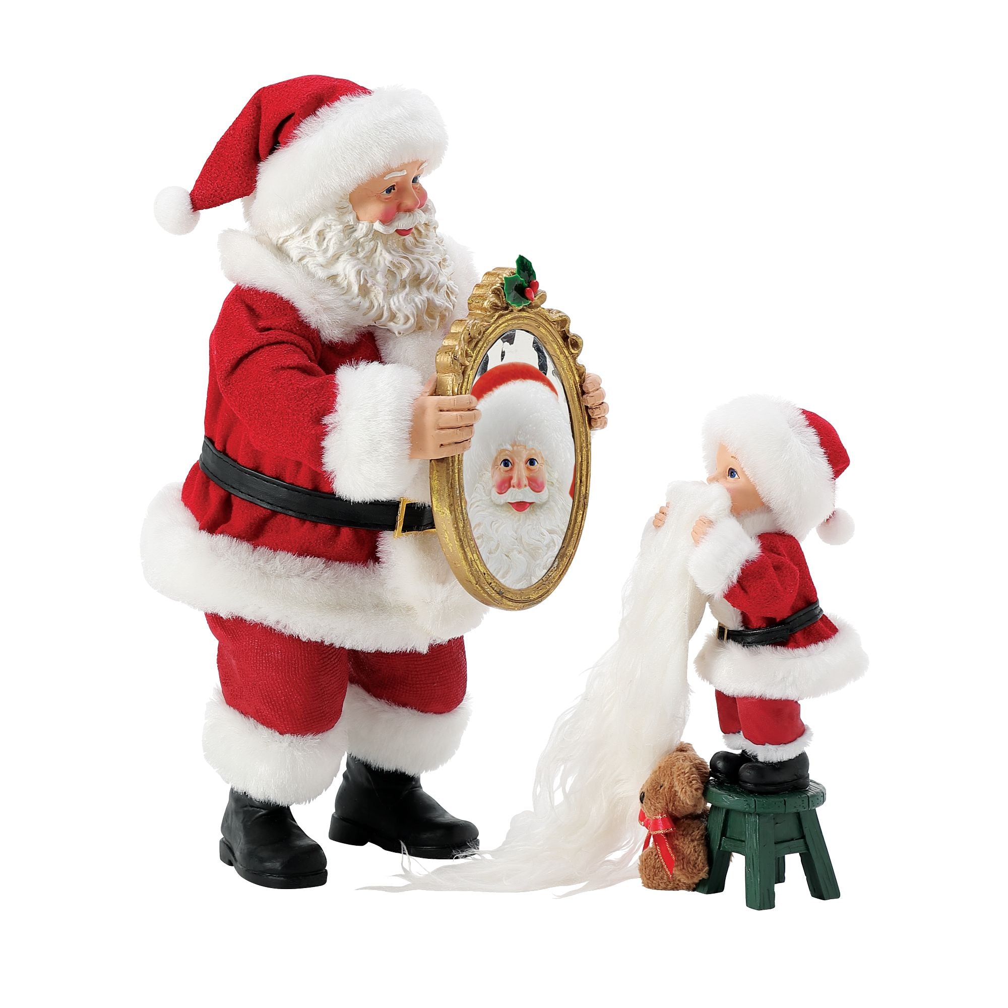 Department 56 Possible Dreams Sports and Leisure Santa and Mrs. Claus Any Sunday Motorcycle Figurine, 11.5 Inch, Multicolor
