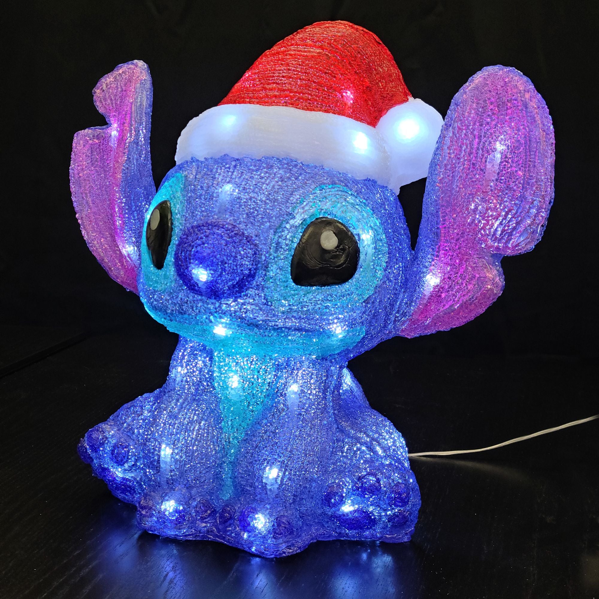 クリスマスイルミネーション　スティッチ Stitch Acrylic Lit Statue Med – Department 56