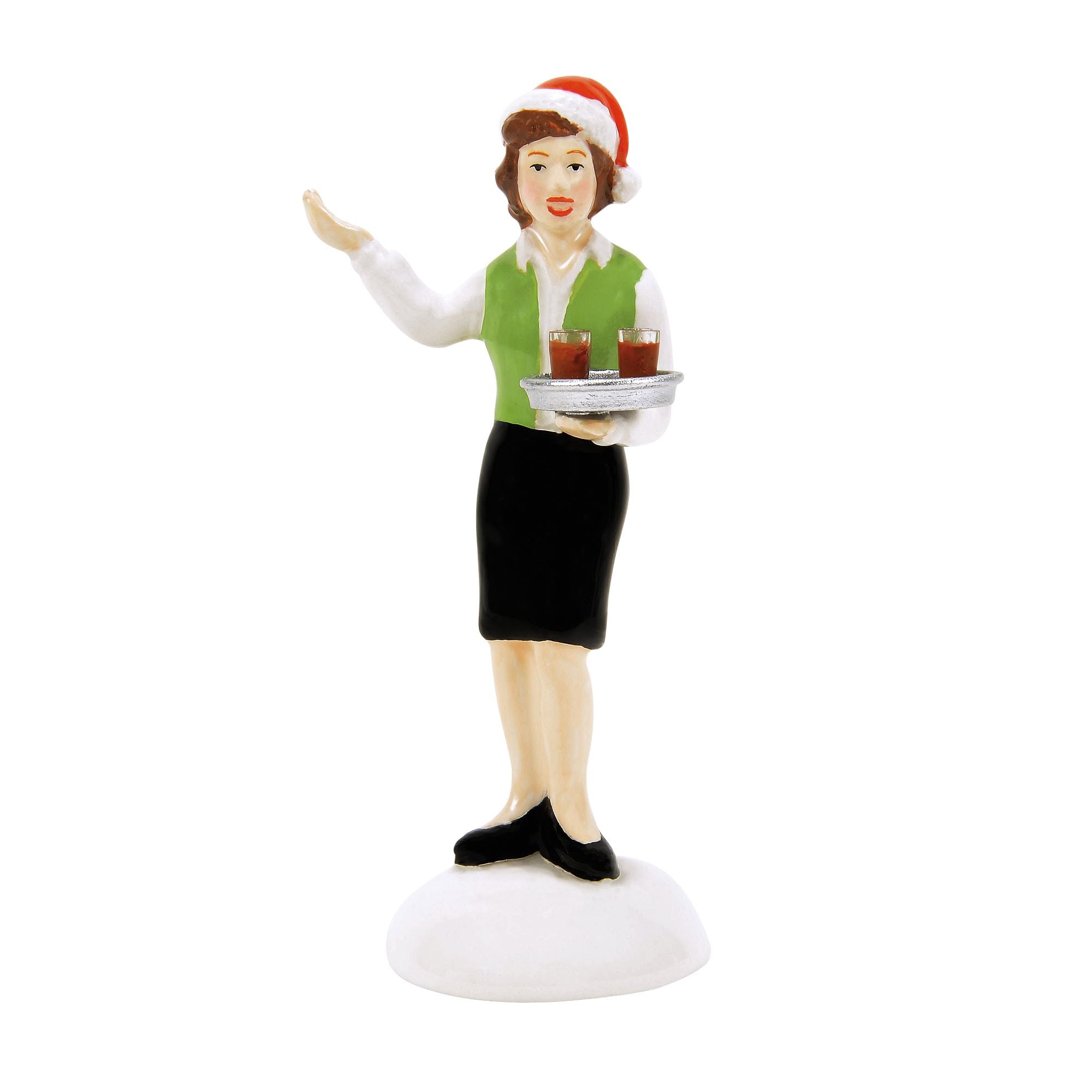 Department 56 Villaggio Di Natale Original Snow Village – Figura Santa's Brite Lites Parade In Ceramica Dipinta A Mano