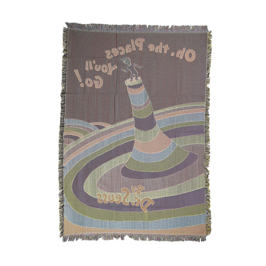 Oh The Places Book Blanket