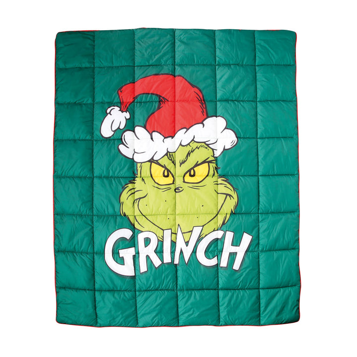 Grinch Puffer Blanket