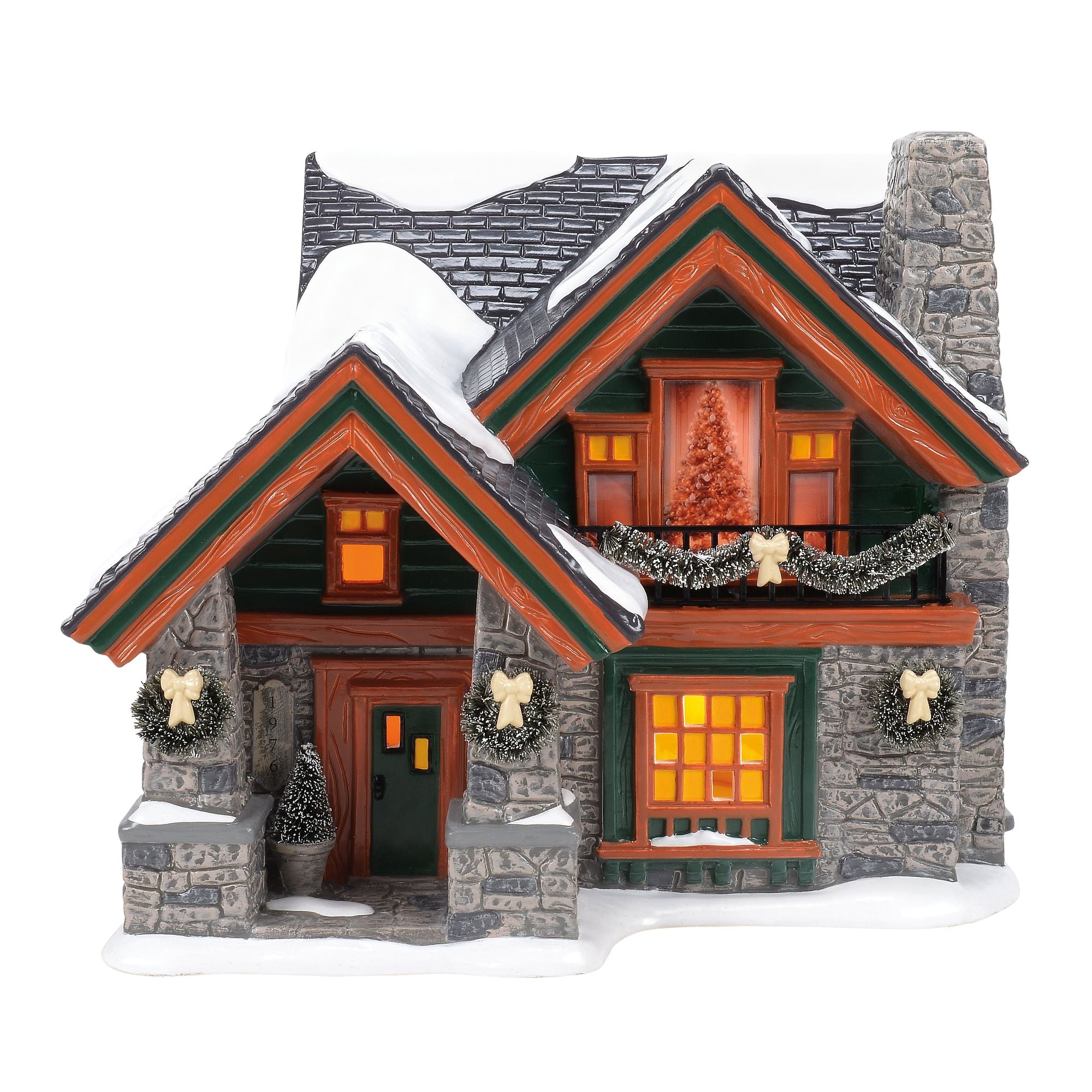 Department56  Village クリスマスハウス Amazon.com: Department 56 Snow Village 1056 Christmas Lane House