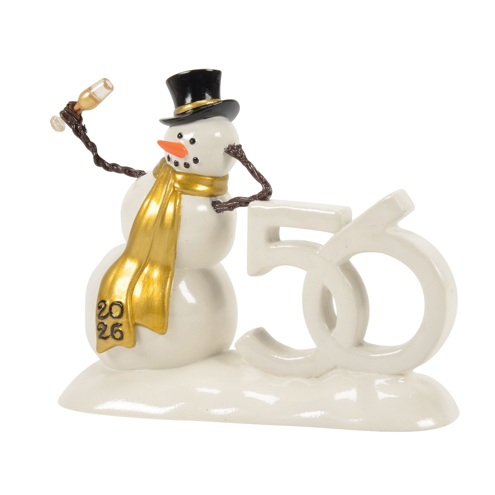 スノーマン号☆トナカイ 50th Lucky The Snowman 2026 – Department 56