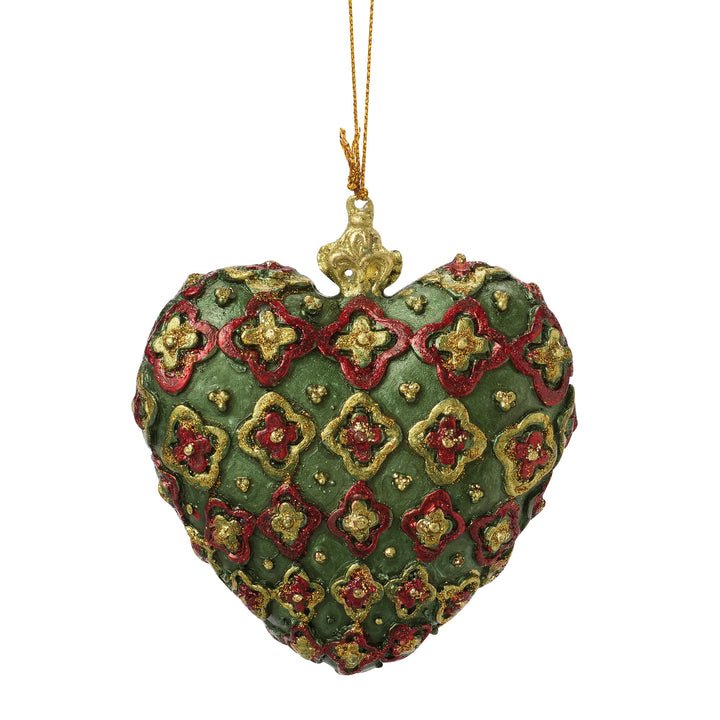Classic Heart Orn Green