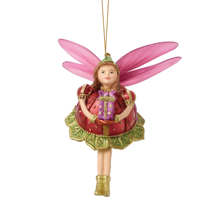 Yellowbelle Fairy Orn Red