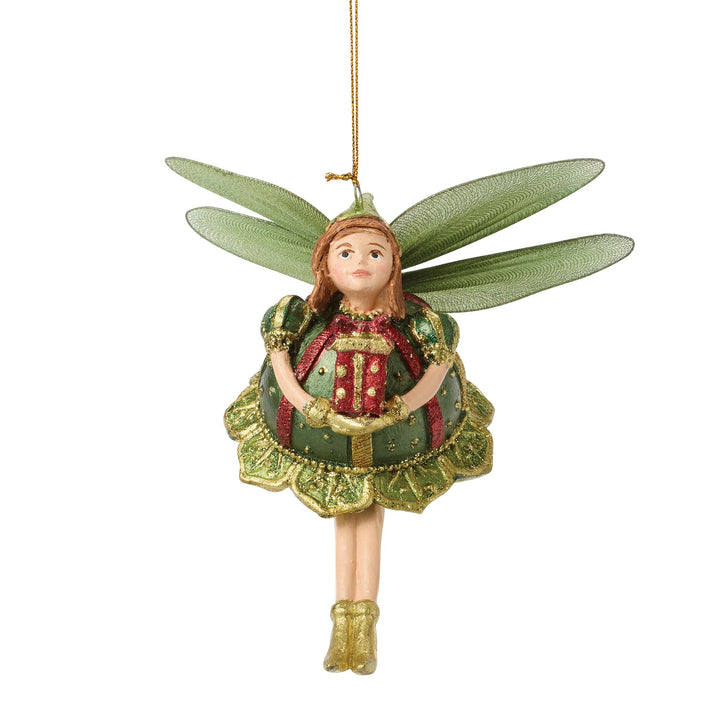 Yellowbelle Fairy Orn Green