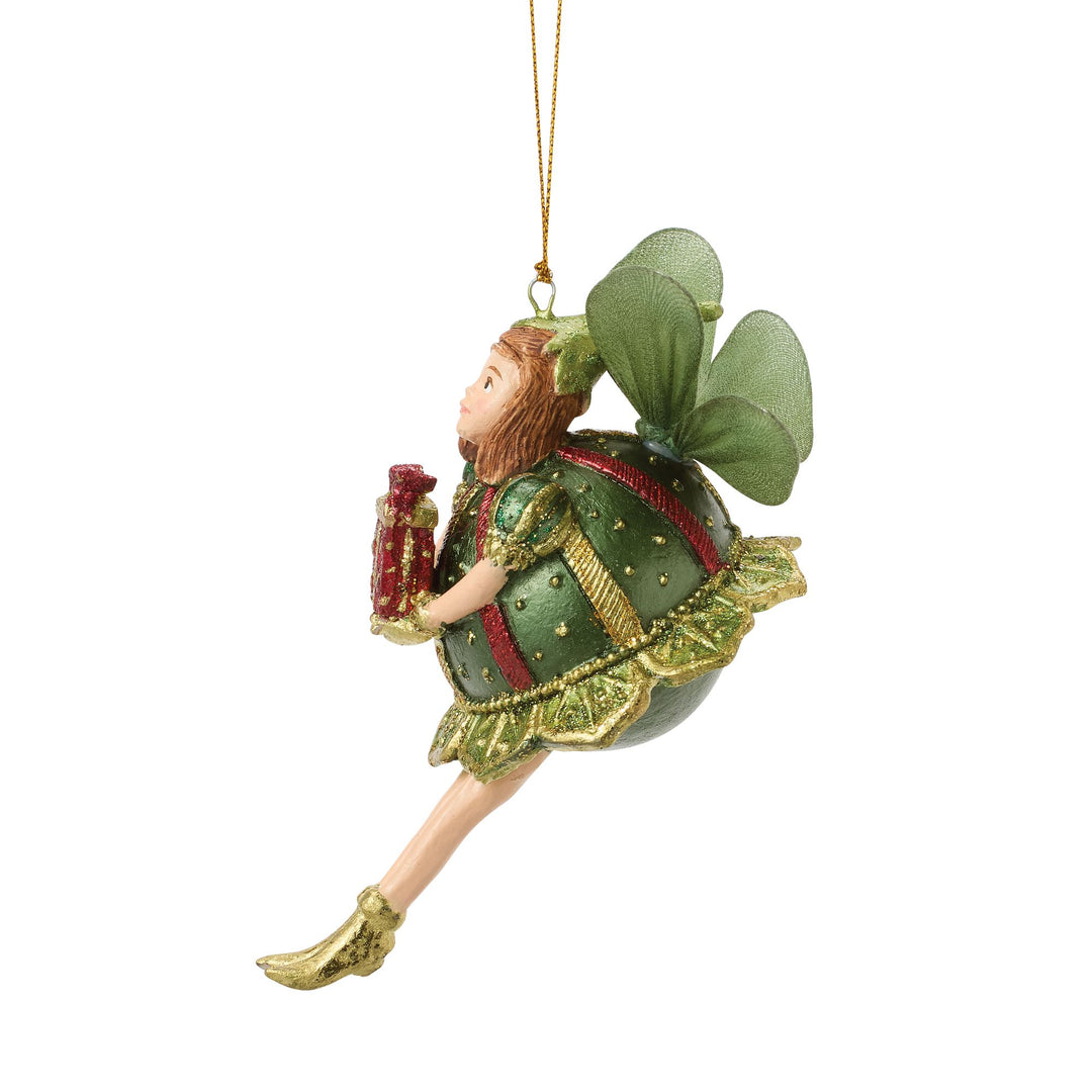 Yellowbelle Fairy Orn Green