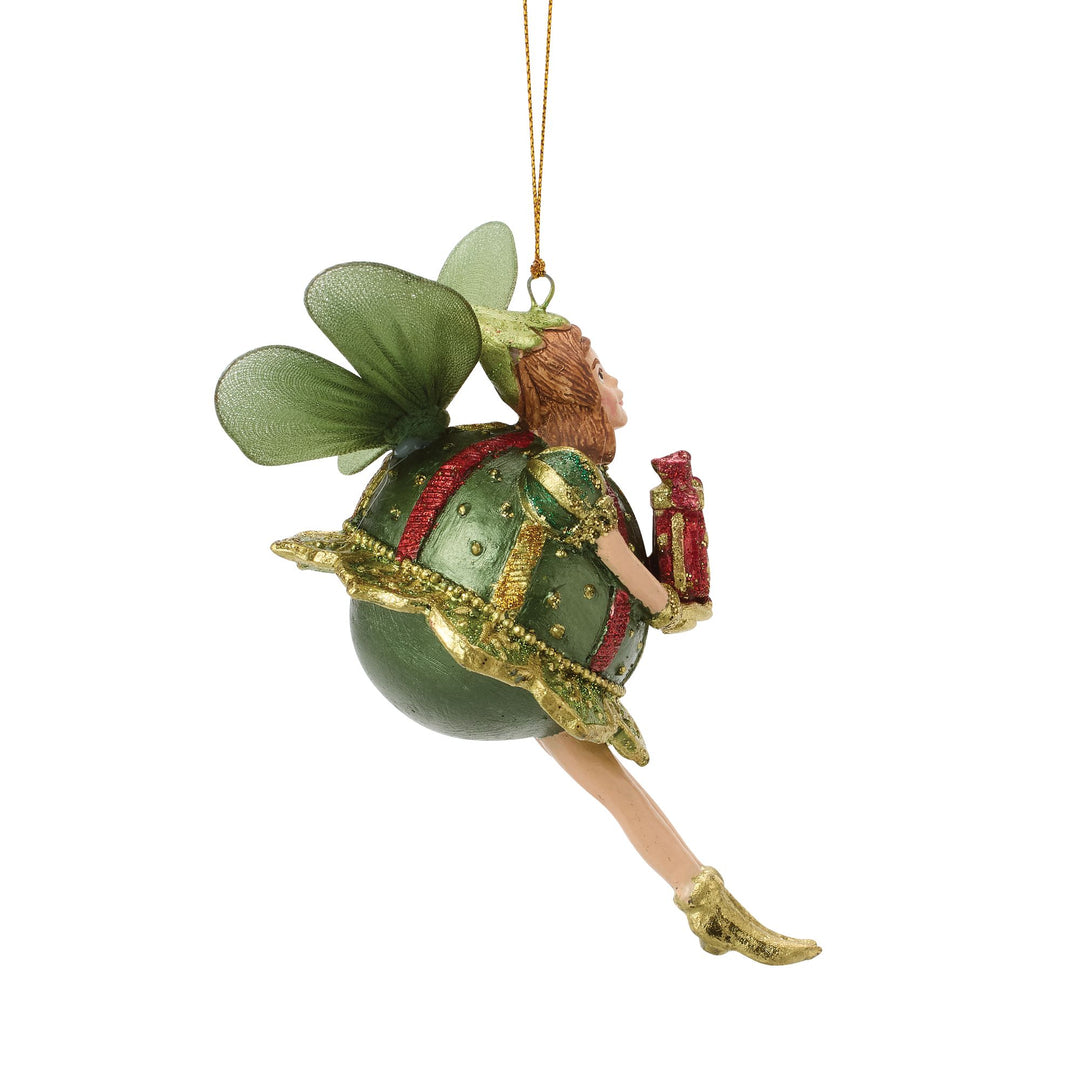 Yellowbelle Fairy Orn Green