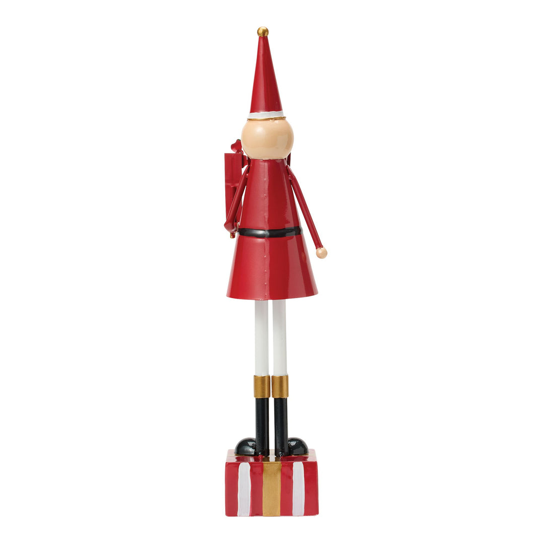 Metal Santa with Giftbox