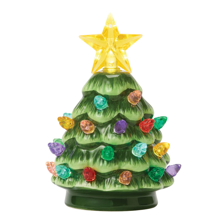 Lit Ceramic Christmas Tree S