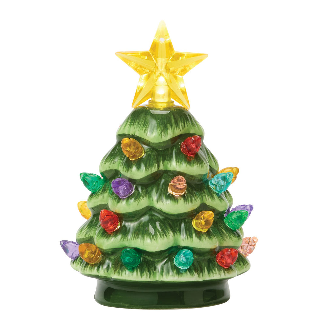 Lit Ceramic Christmas Tree S