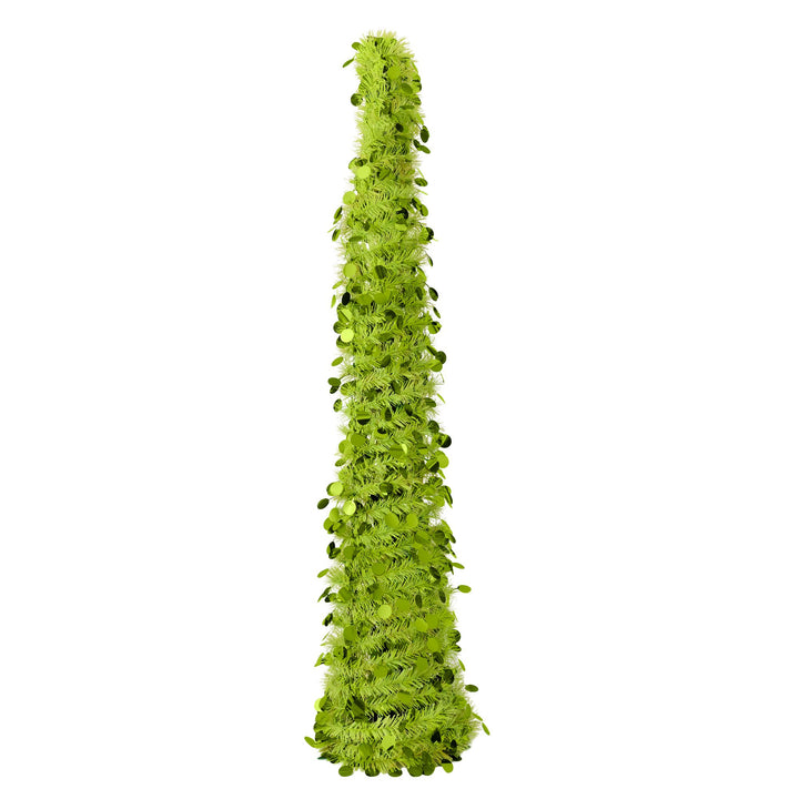 Green Curved Sequin Tree