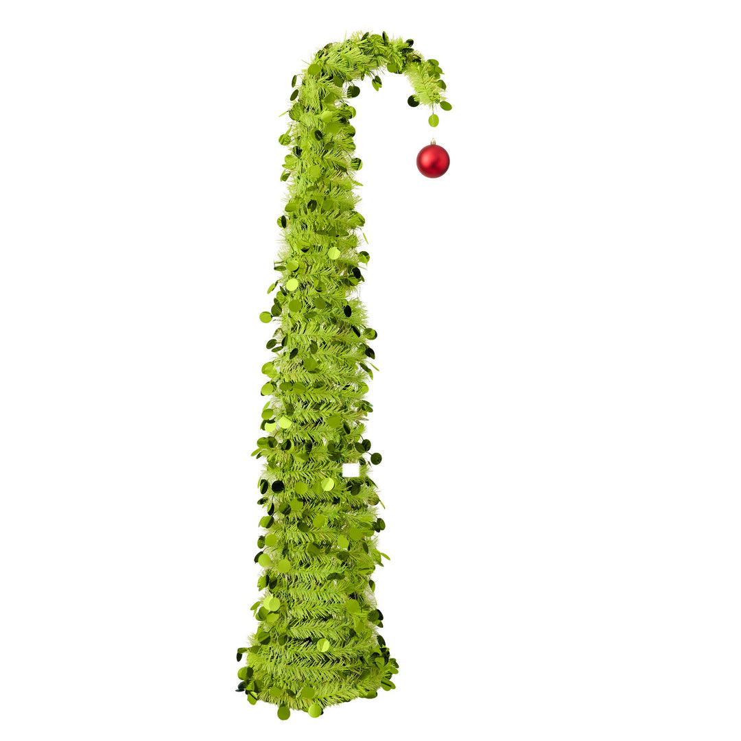 Green Curved Sequin Tree