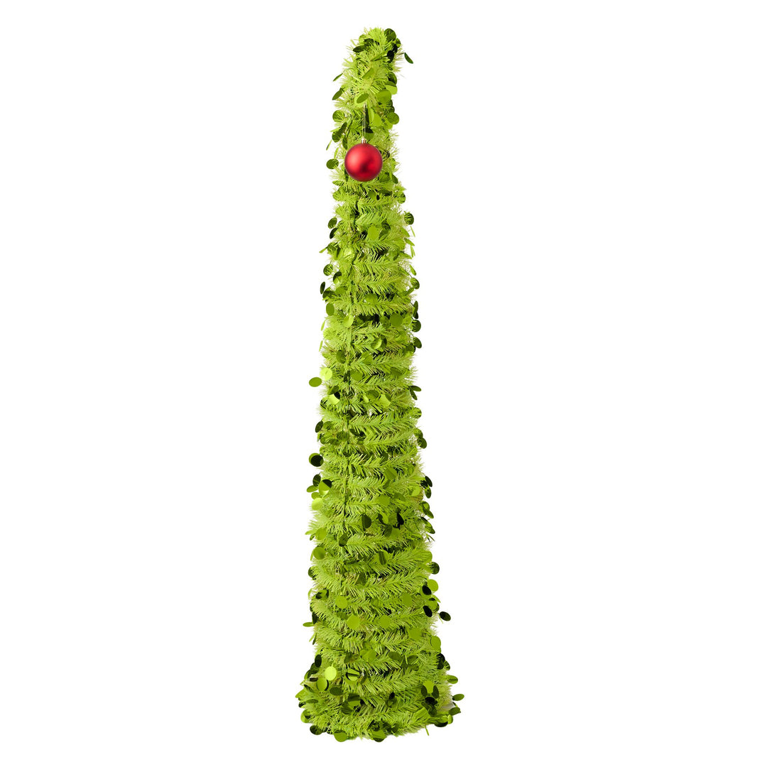 Green Curved Sequin Tree