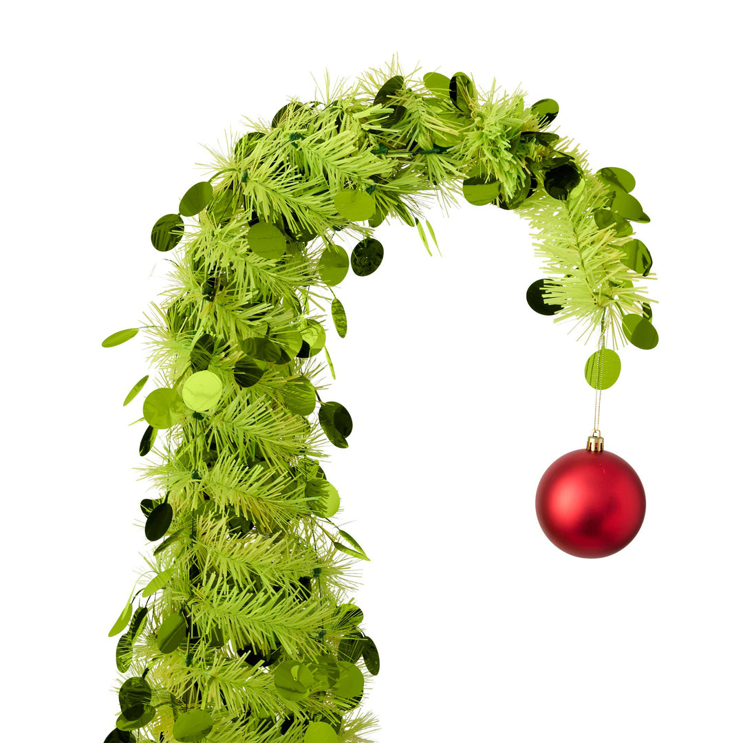 Green Curved Sequin Tree