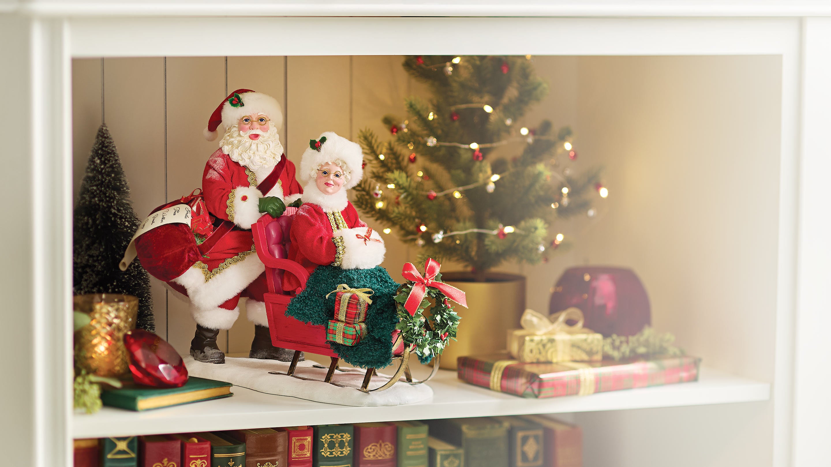 Possible Dreams santa on sleigh figurine
