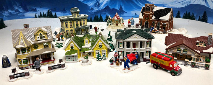 Holiday  Neighborhood in Snow Village