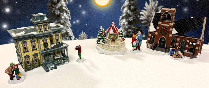 Holiday  Neighborhood in Snow Village